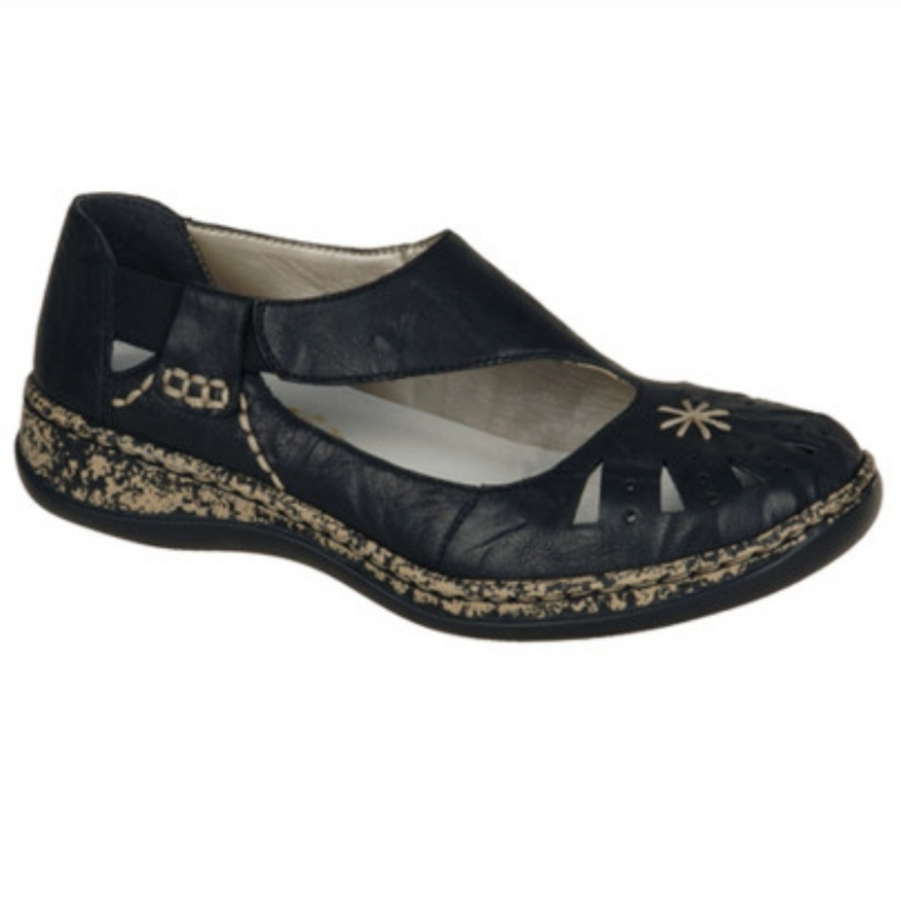 Rieker‎ Daisy 15 Slip On, Black, Size 39, US Size 8, Anti-stress, Arch Support